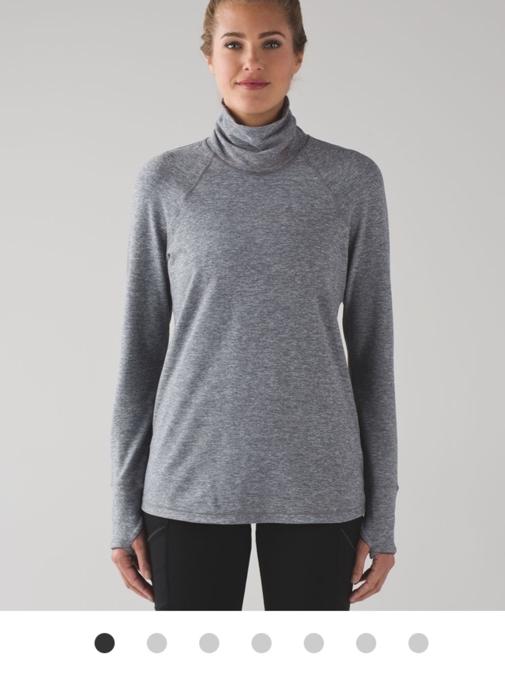 Lululemon Hill and Valley Turtle neck Run long sleeve size 8